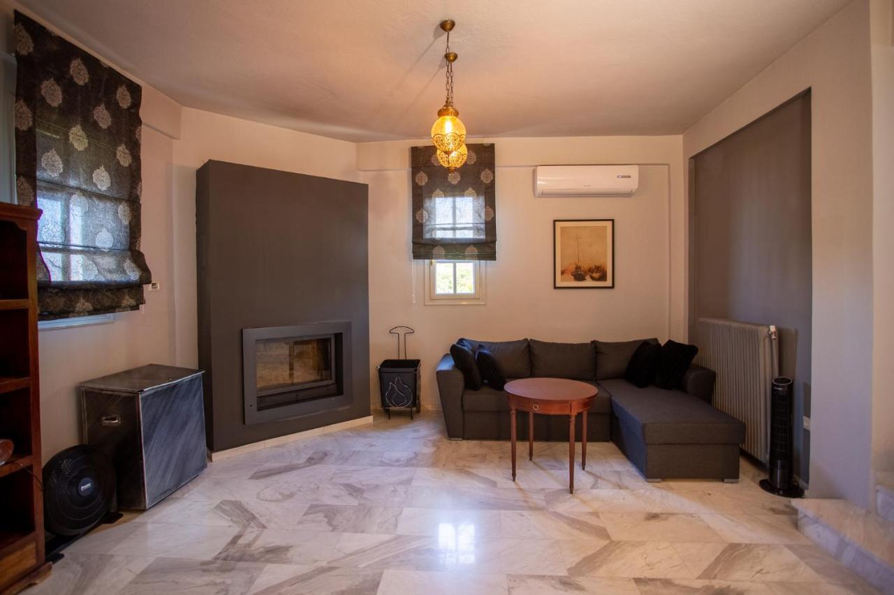 Τraditional Fully Detached Villa On A Luxurious Hillock Of Thessaloniki With Its Own Garden Also For Family & Wedding Gatherings For 10 To 25 People Only 15 Minutes From Airport Exterior foto