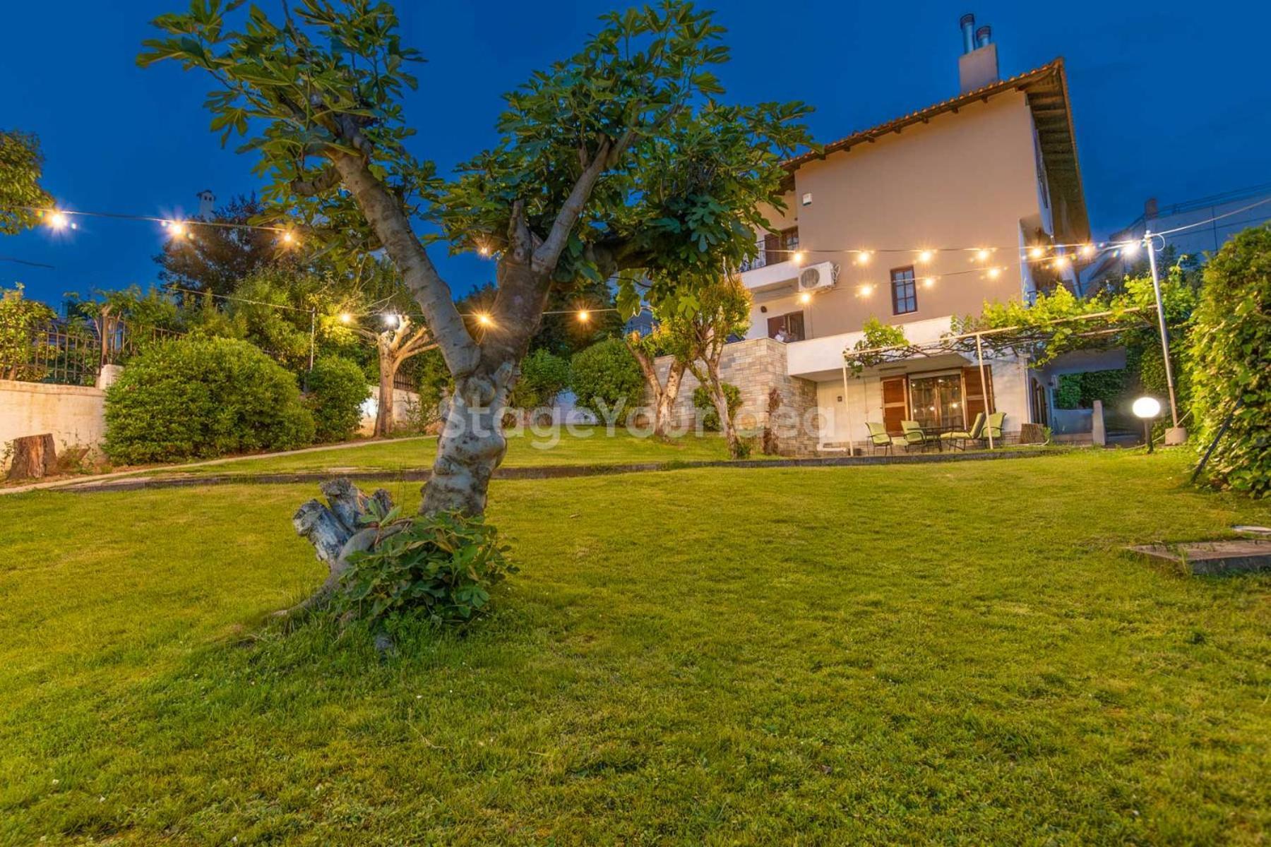 Τraditional Fully Detached Villa On A Luxurious Hillock Of Thessaloniki With Its Own Garden Also For Family & Wedding Gatherings For 10 To 25 People Only 15 Minutes From Airport Exterior foto